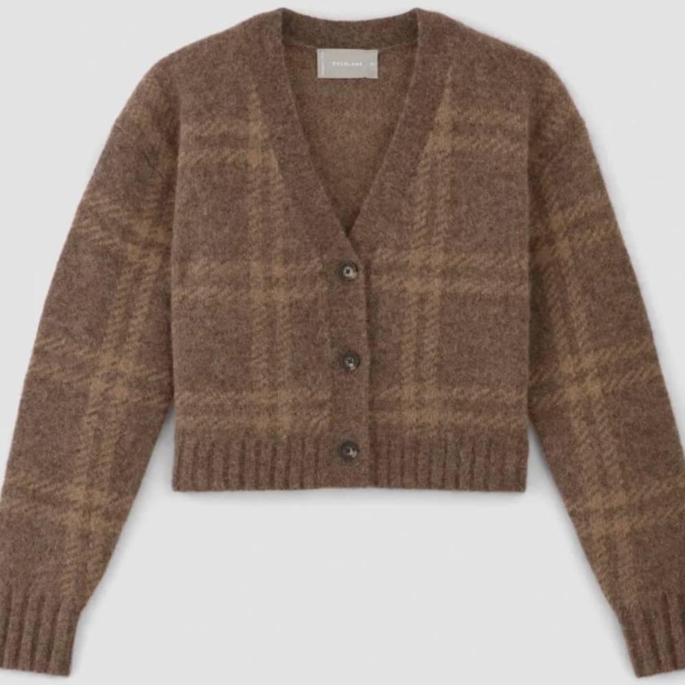 THE ALPACA V-NECK CROPPED CARDIGAN